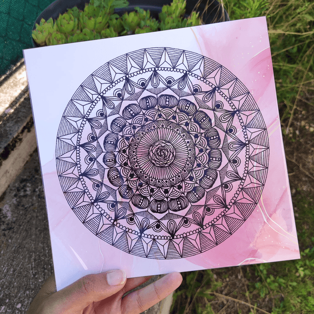 Mandalarose - Reproduction 20x20cm 