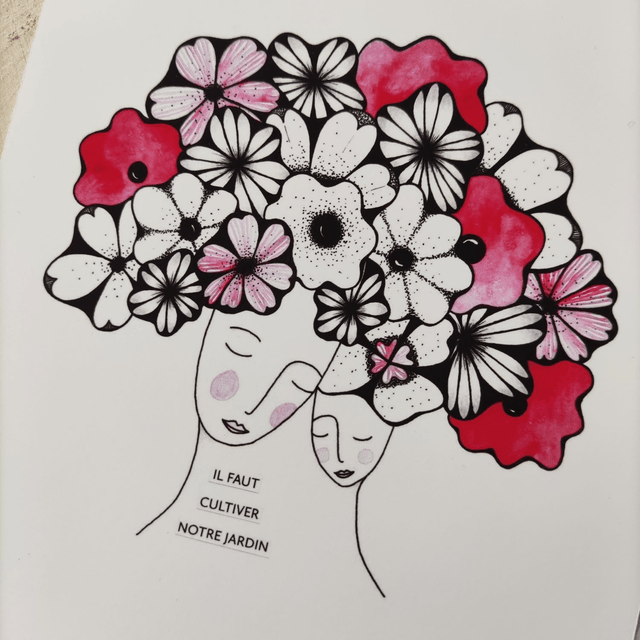 Il faut cultiver notre jardin - Reproduction 13x18cm ou A4