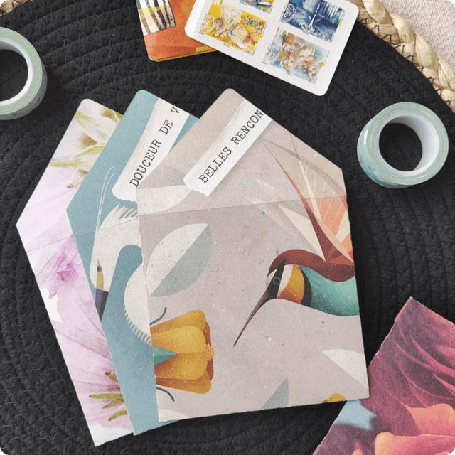 Douce pensée - Carte double avec enveloppe