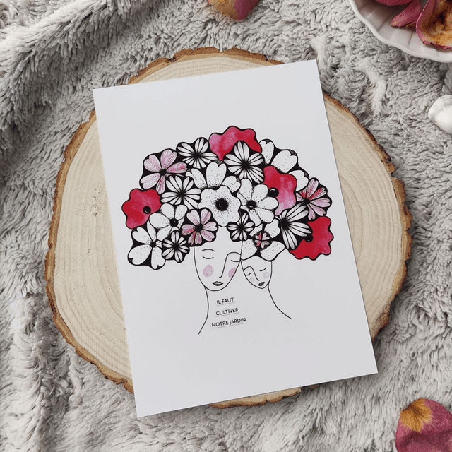 Il faut cultiver notre jardin - Reproduction 13x18cm ou A4