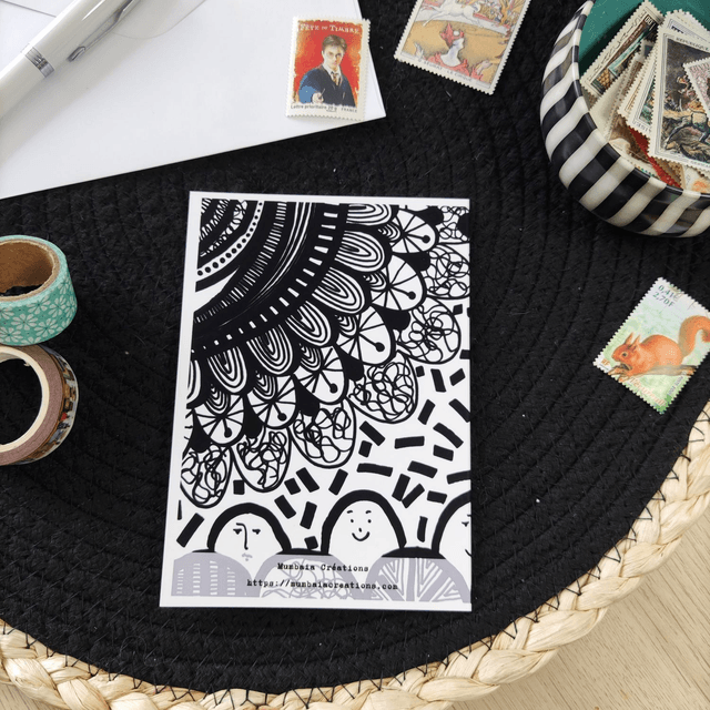 Mandalas - Carte double avec enveloppe