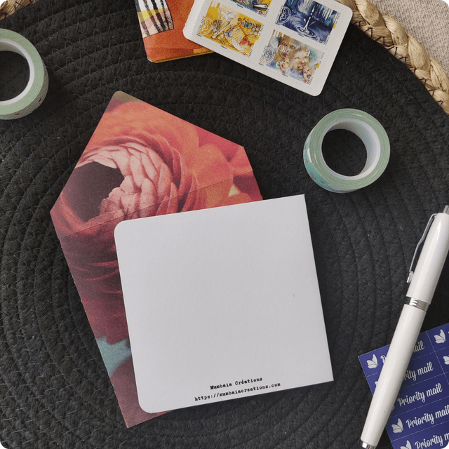 Un peu de love - Carte double avec enveloppe