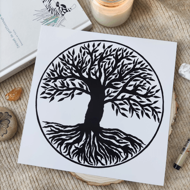Arbre de vie - Reproduction 20x20cm